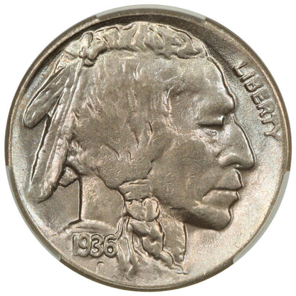 1936-D 5C CACG MS66 - Buffalo Nickel