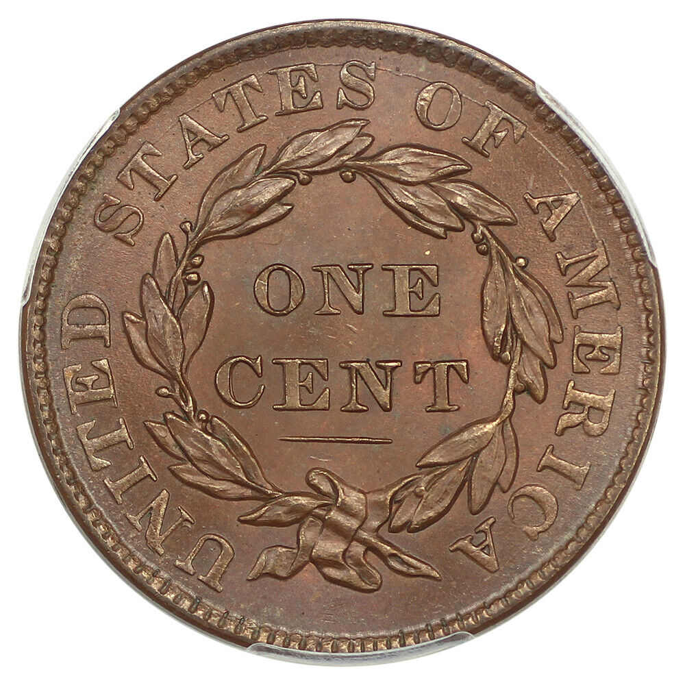 1837 1C PCGS MS65BN (Medium Letters) ex: D.L. Hansen