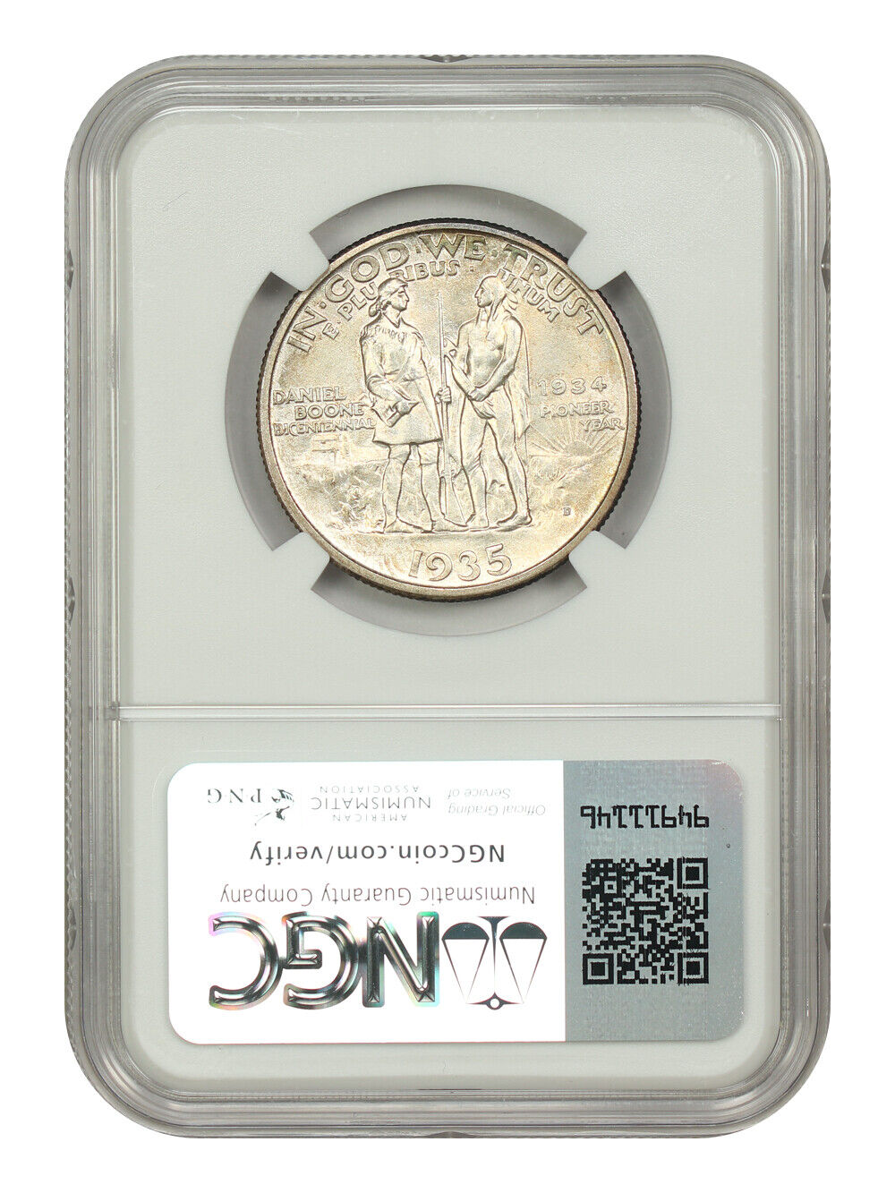 1935/34-D 50C Boone NGC MS67 - Classic Silver Commemorative - Low Mintage Issue