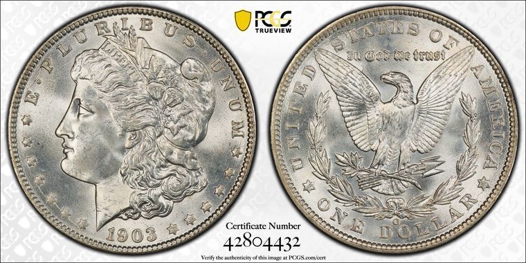 1903-O $1 Morgan Dollar PCGS MS67