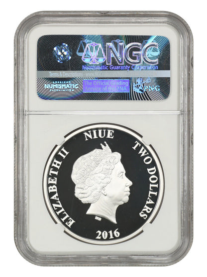 Niue: 2016 Star Wars Darth Vader $2 NGC Proof 70 UCAM (First Releases)