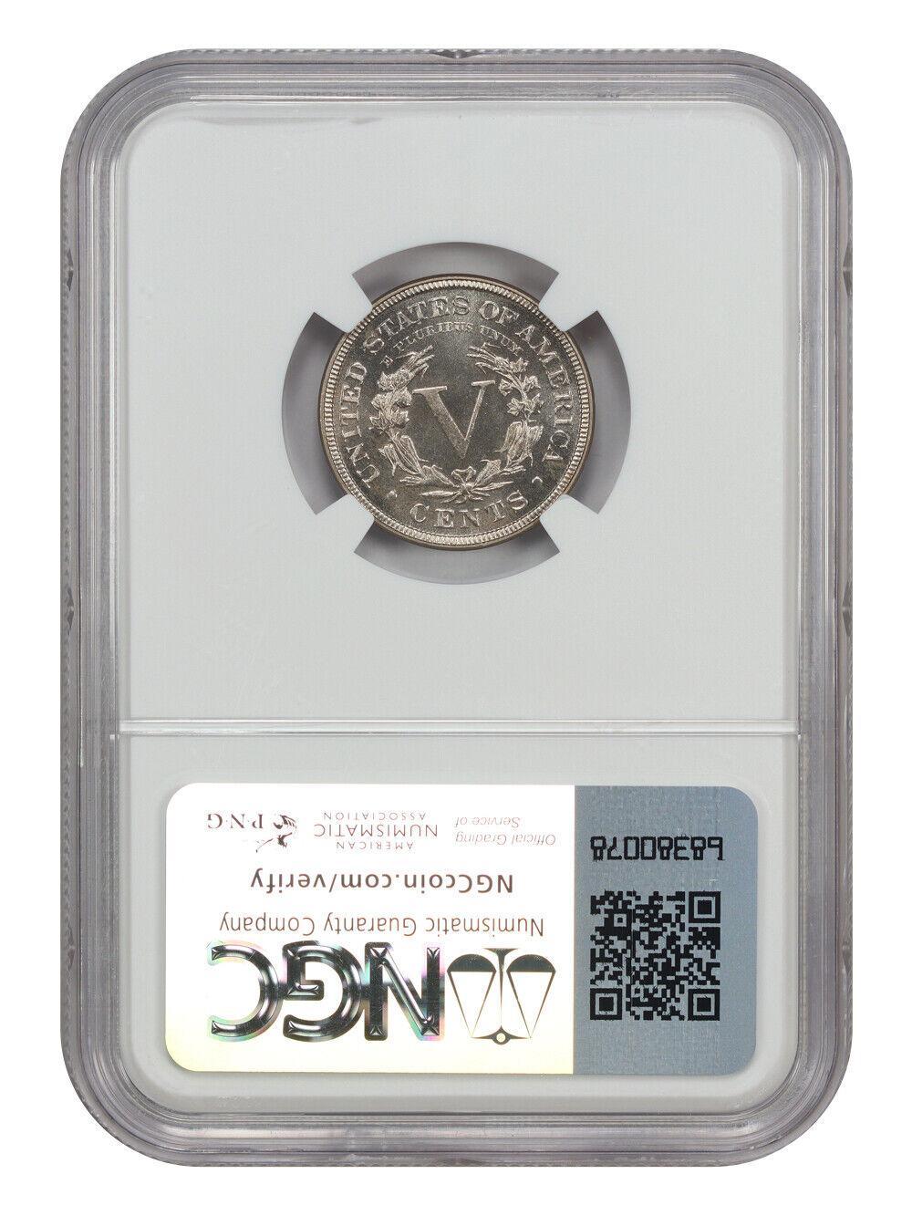 1883 5C With CENTS NGC PR67 - Liberty Nickel