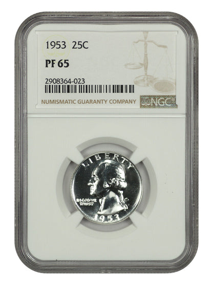 1953 25C NGC PR65 - Washington Quarter