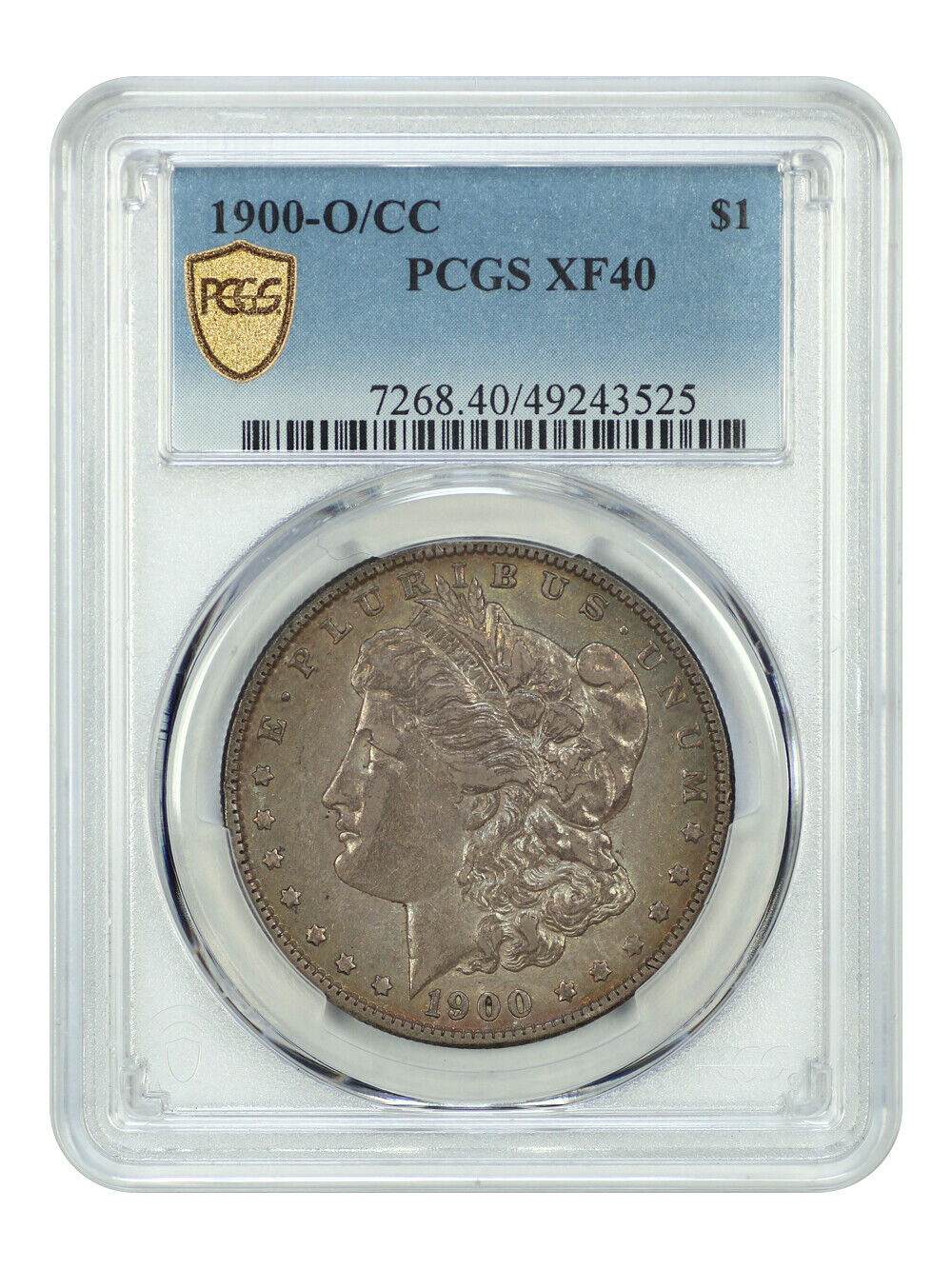 1900-O/CC $1 PCGS XF40 - Morgan Dollar - Scarce Over-Mintmark Variety