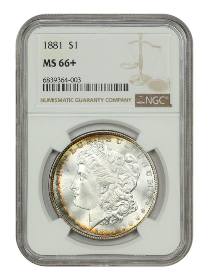 1881 $1 NGC MS66+ - Morgan Dollar