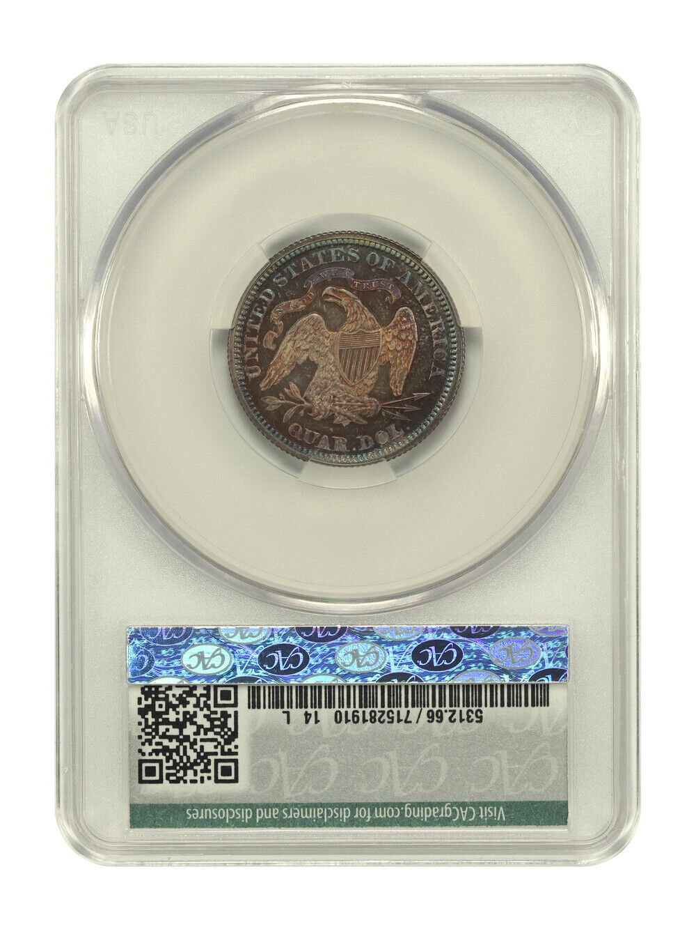 1868 25C CACG PR66 ex: D.L. Hansen - Liberty Seated Quarter