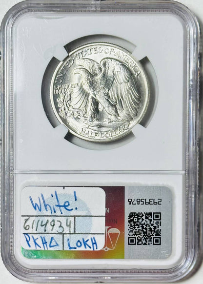 1937 D Walking Liberty Half Dollar NGC MS-67