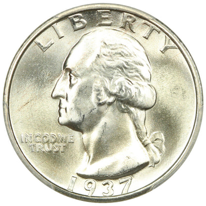 1937-S 25C PCGS MS67 ex: D.L. Hansen - Washington Quarter - Registry Quality