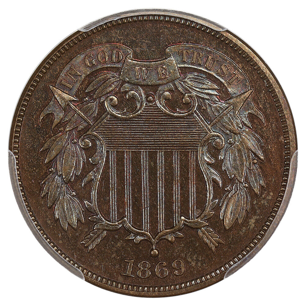 1869 2c PCGS Proof 66 BN ex: D.L. Hansen