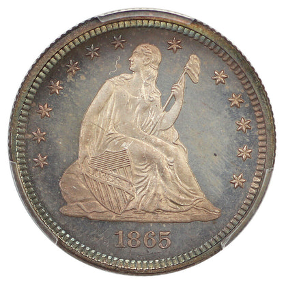 1865 25C PCGS/CAC PR66+CAM ex: D.L. Hansen - Liberty Seated Quarter