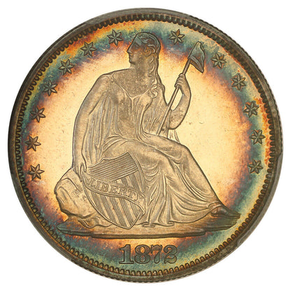 1872 50C PCGS PR64+CAM ex: D.L. Hansen