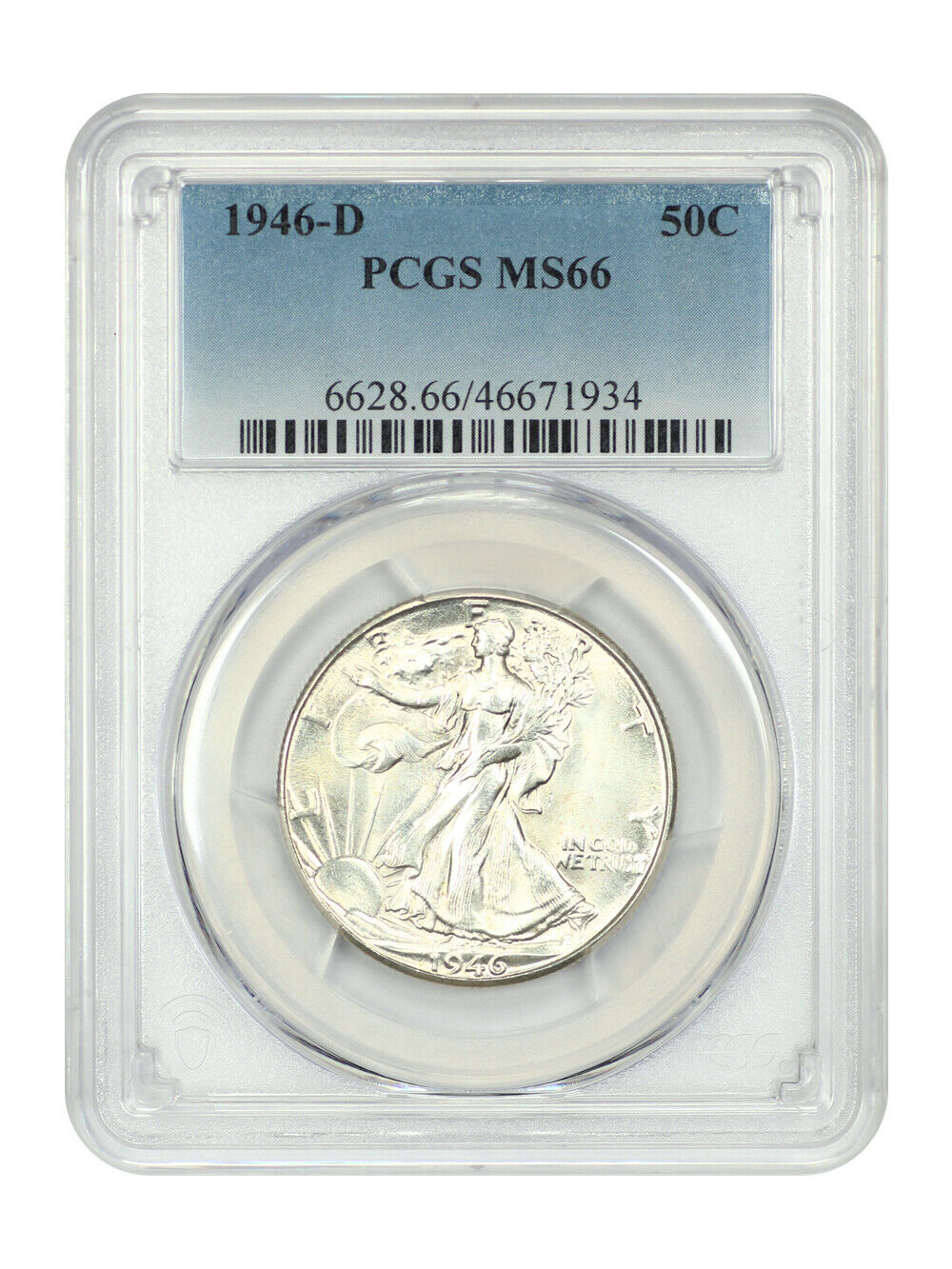 1946-D 50C PCGS MS66