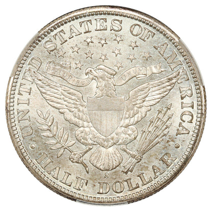 1899-S 50C CACG MS66 ex: D.L. Hansen - Barber Half Dollar - Fantastic Orignal