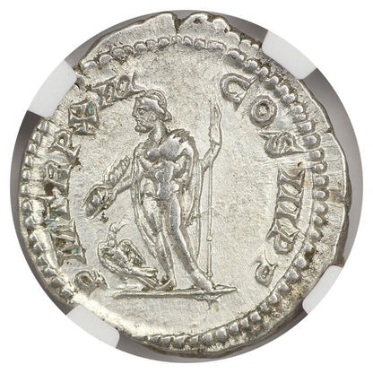 Ancient Roman: Sept. Severus (AD 193-211) AR Denarius NGC Choice VF