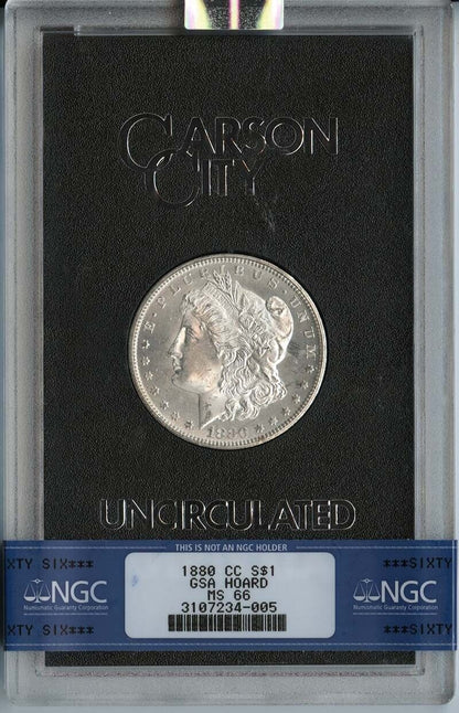 1880-CC Morgan Dollar GSA HOARD S$1 NGC MS66