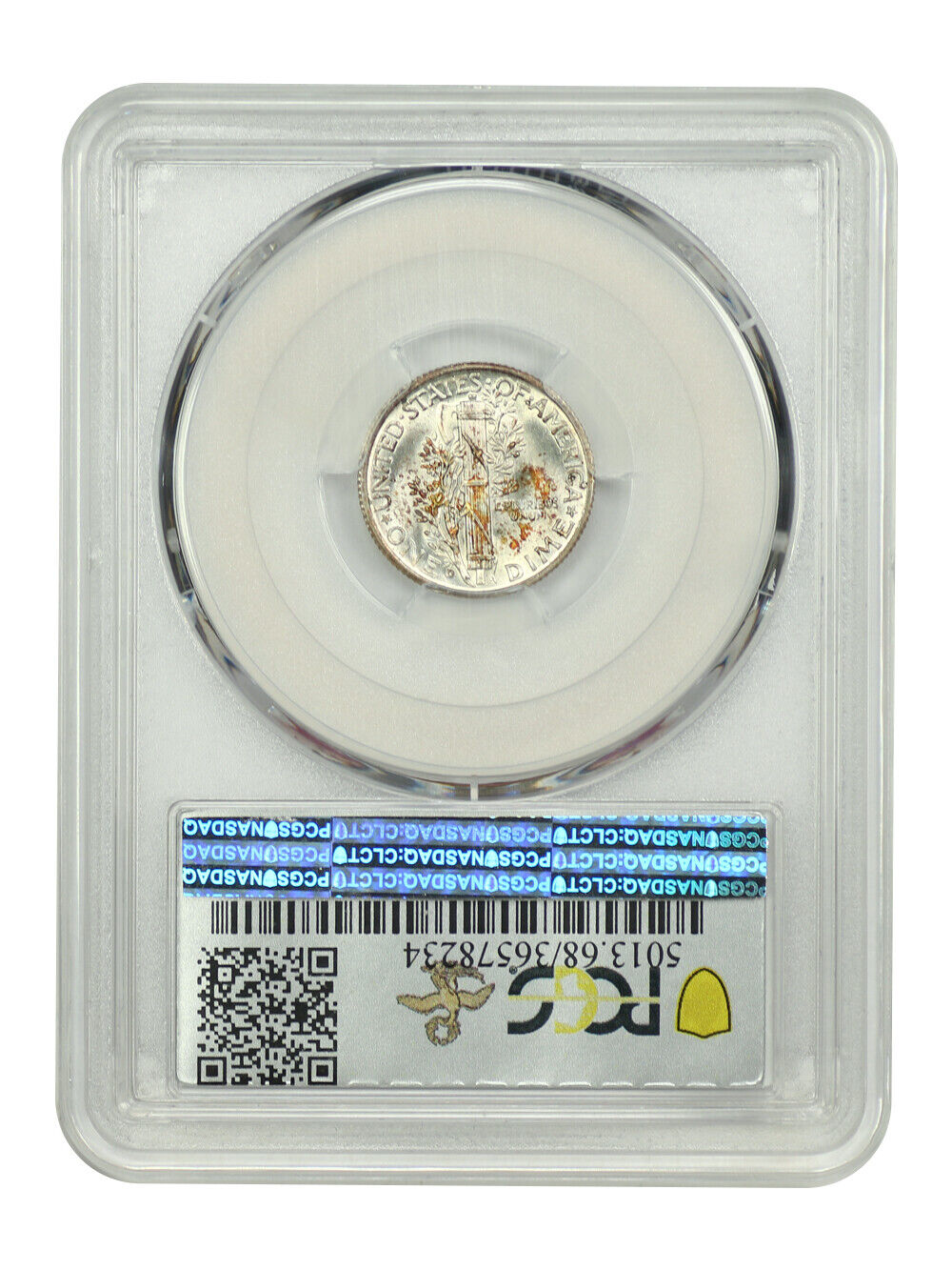 1938-D 10C PCGS MS68FB ex: D.L. Hansen