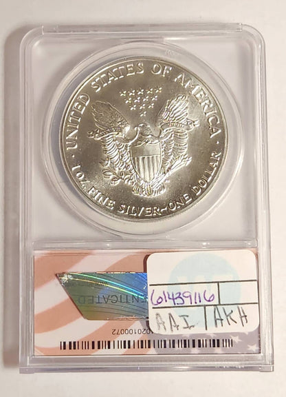 1987 P ANACS MS-70 - SILVER EAGLE
