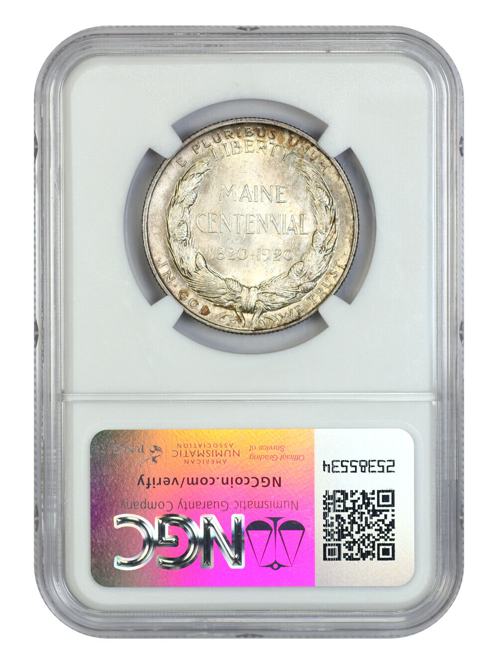 1920 50C Maine NGC/CAC MS65+ - Classic Silver Commemorative