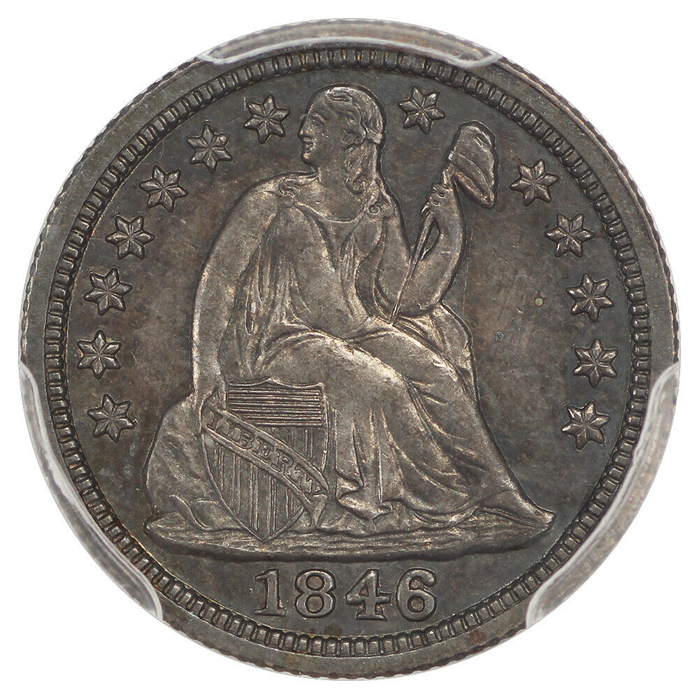 1846 10C PCGS PR63 ex: D.L. Hansen