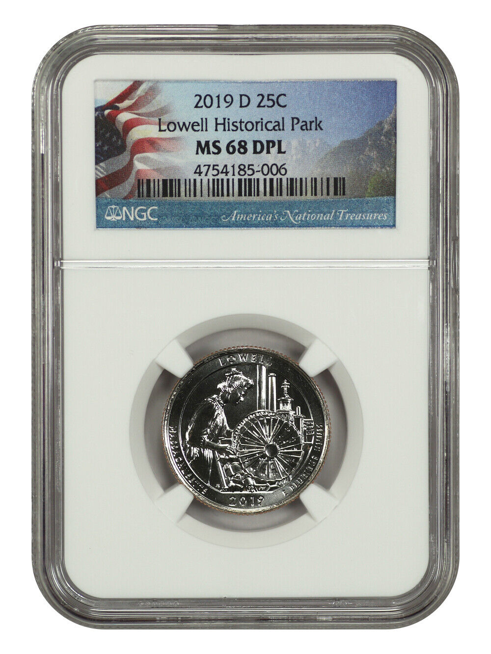 2019-D 25C Lowell NP NGC DPL68 - Type 1 - Clad