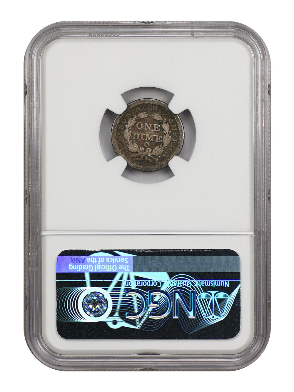 1852-O 10C NGC VG10