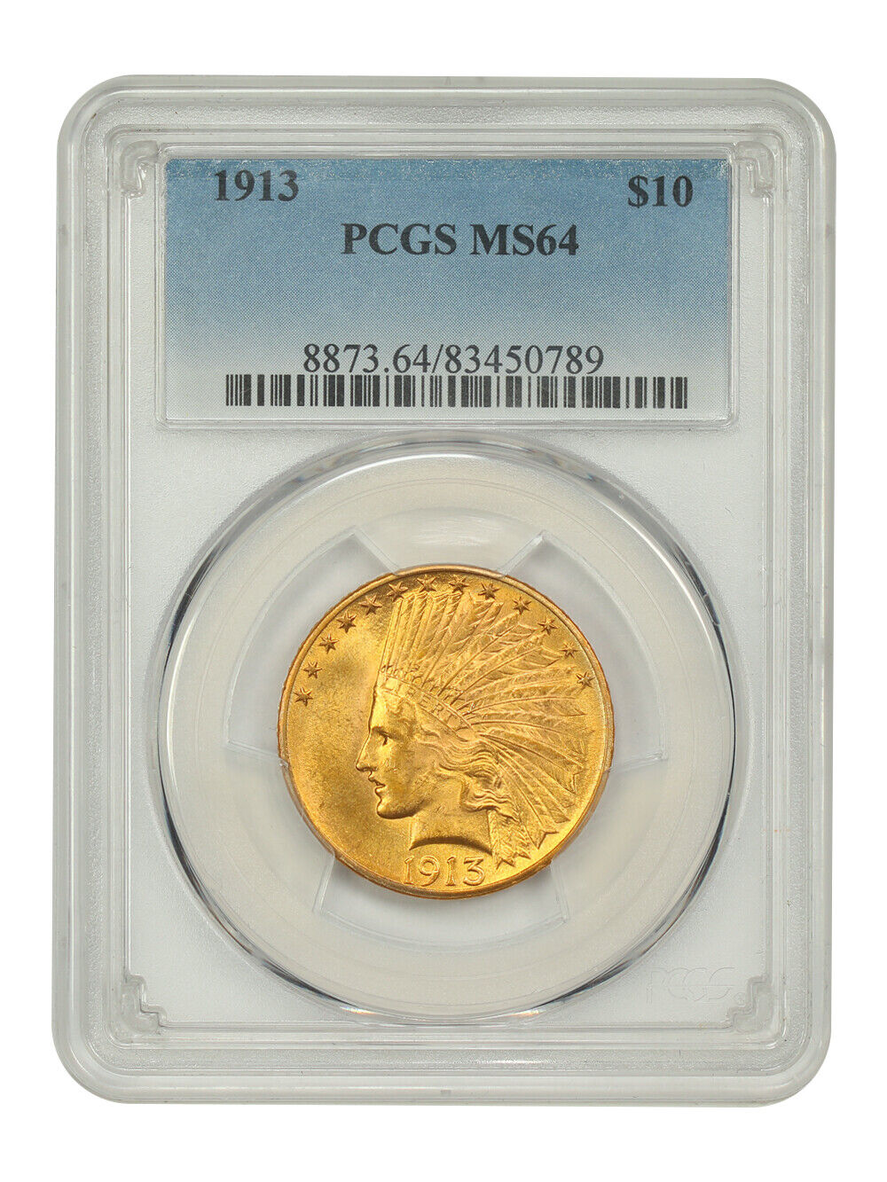 1913 $10 PCGS MS64 - Indian $10