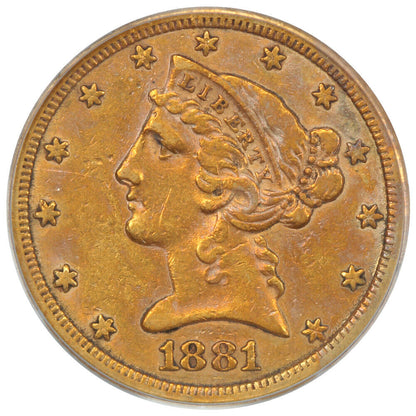 1881-CC $5 PCGS XF45 - Liberty Head $5