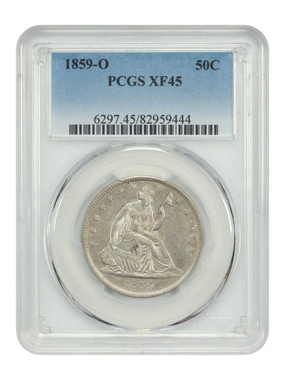 1859-O 50C PCGS XF45 - Liberty Seated Half Dollar