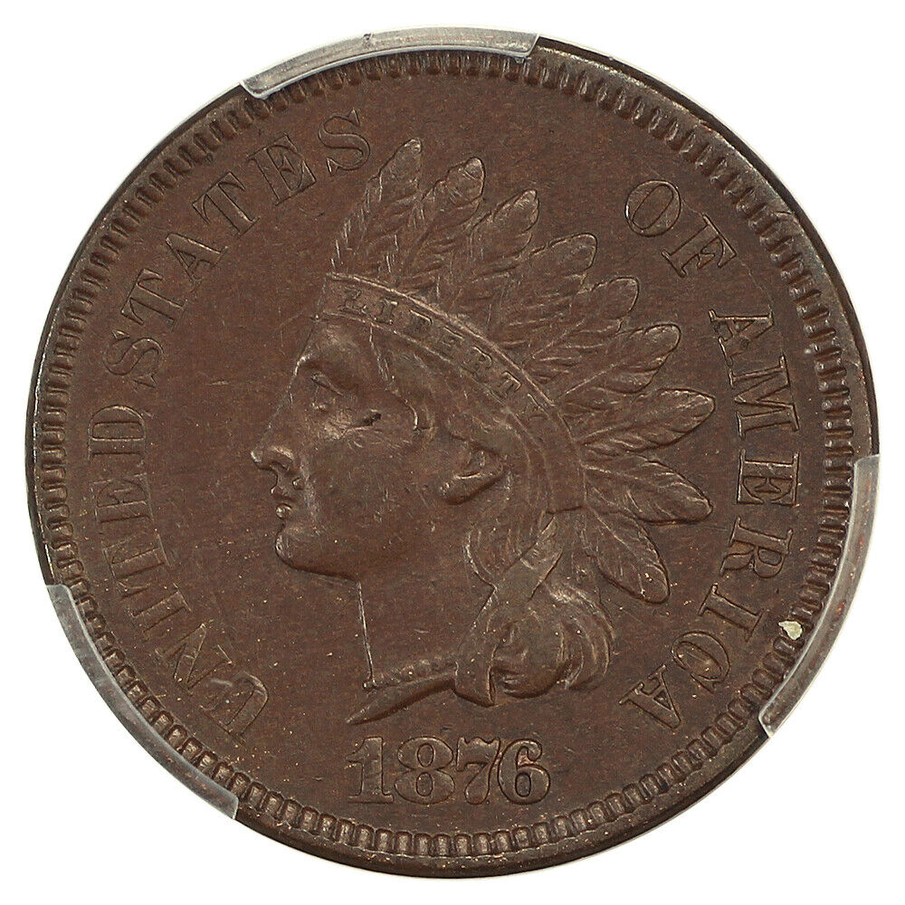 1876 1C PCGS AU50 - Indian Cent