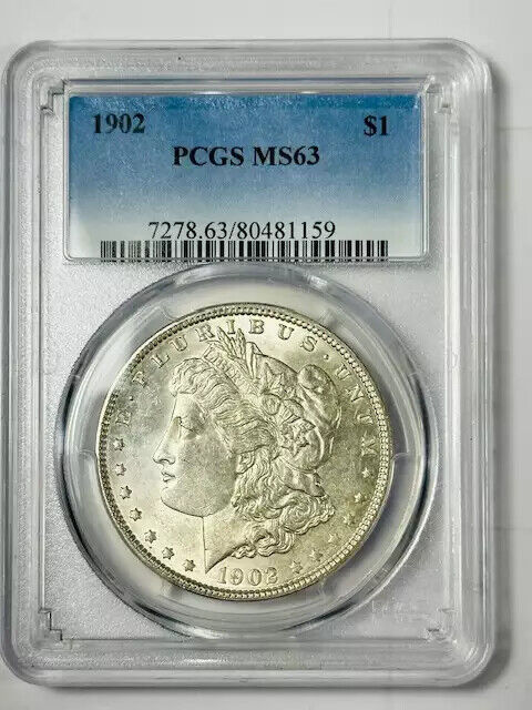 1902 P Morgan Silver Dollar PCGS MS-63