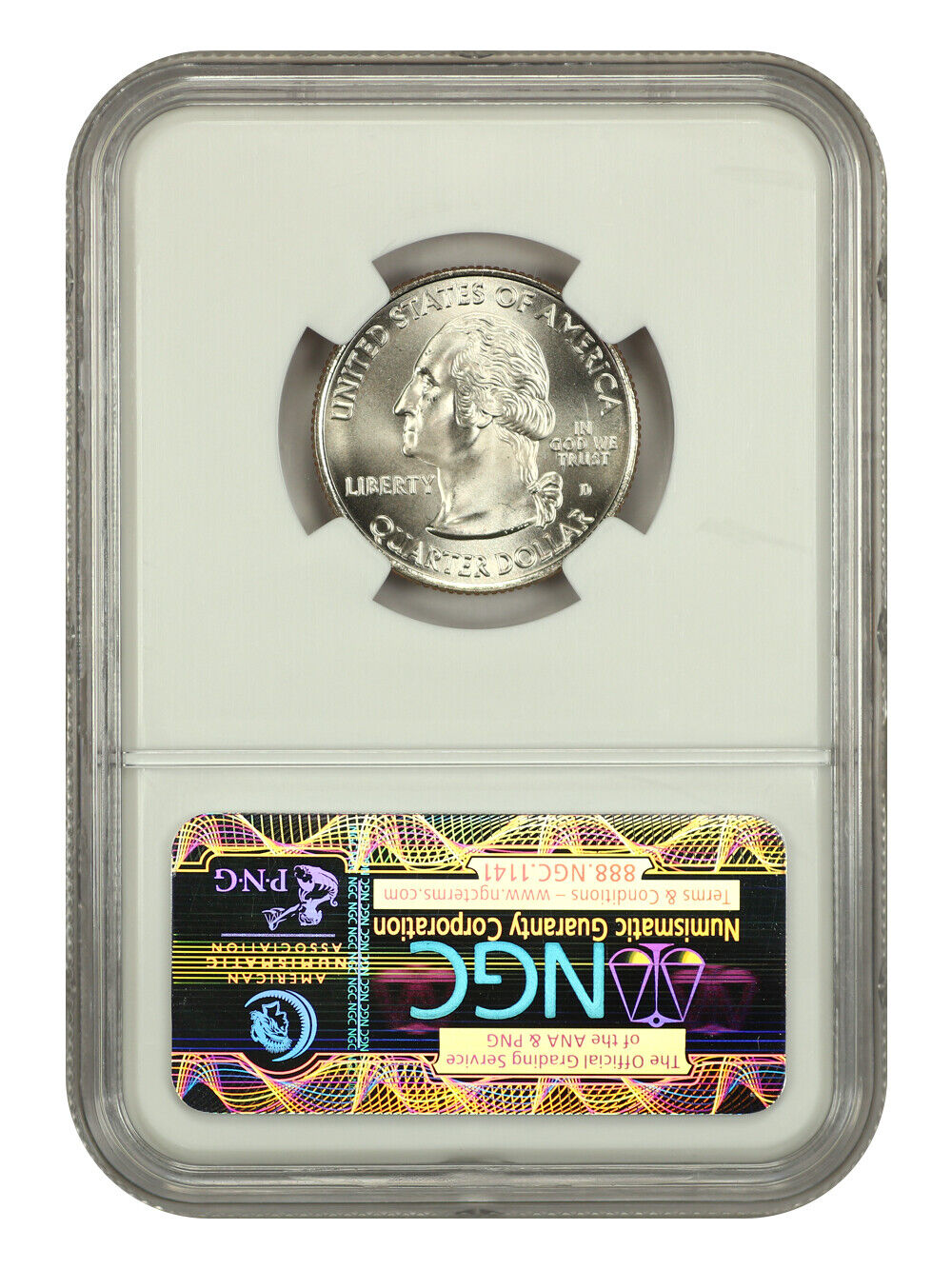 2009-D 25C Puerto Rico NGC SP69 (Satin Finish) - Type 1, Clad