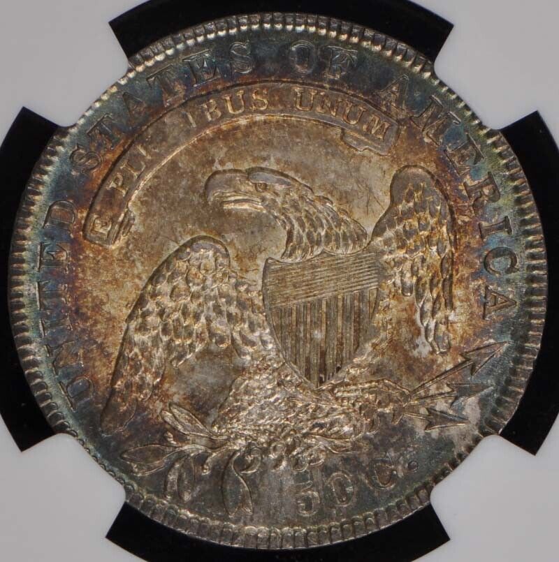 1834 Capped Bust, Lettered Edge 50C NGC MS65