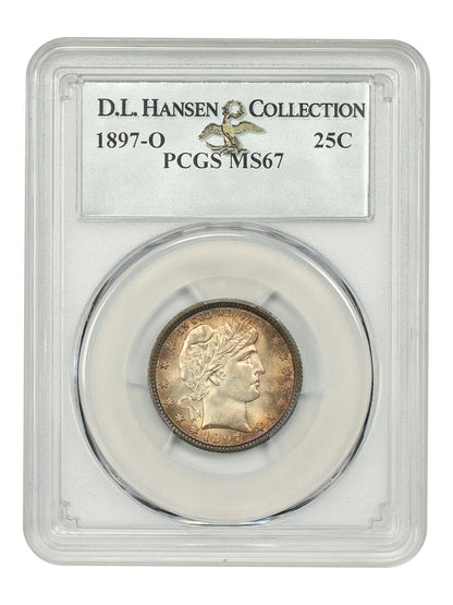 1897-O 25C PCGS MS67 ex: Pogue