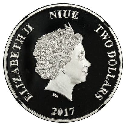 Niue: 2017 Star Wars Luke Skywalker $2 NGC Gem Proof (One of First 2000 Struck)