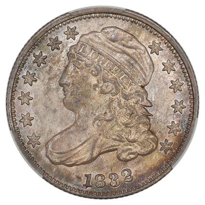 1832 10C CACG MS65 ex: D.L. Hansen - Capped Bust Dime