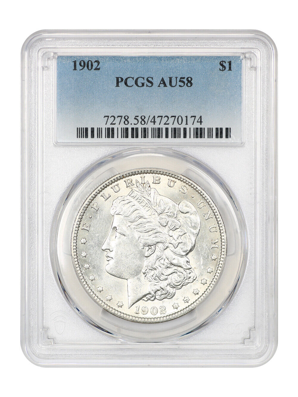 1902 $1 PCGS AU58