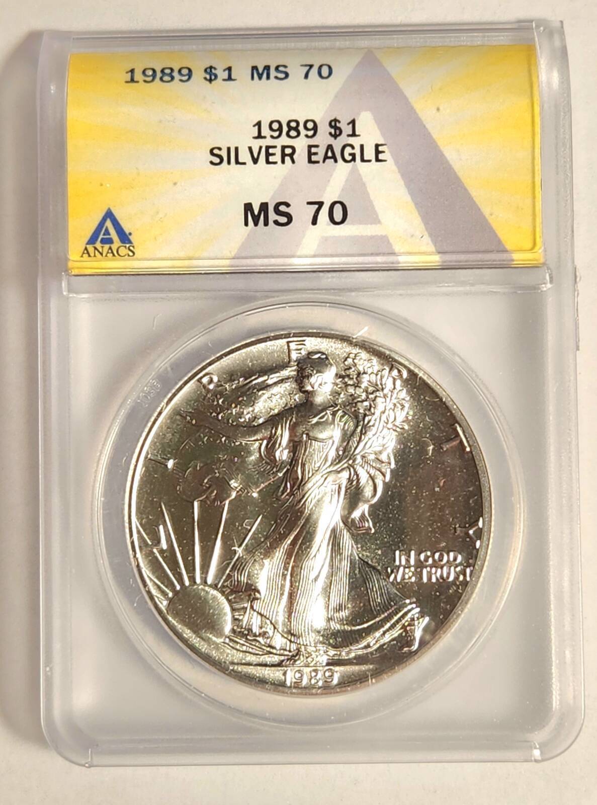 1989 P ANACS MS-70 - SILVER EAGLE