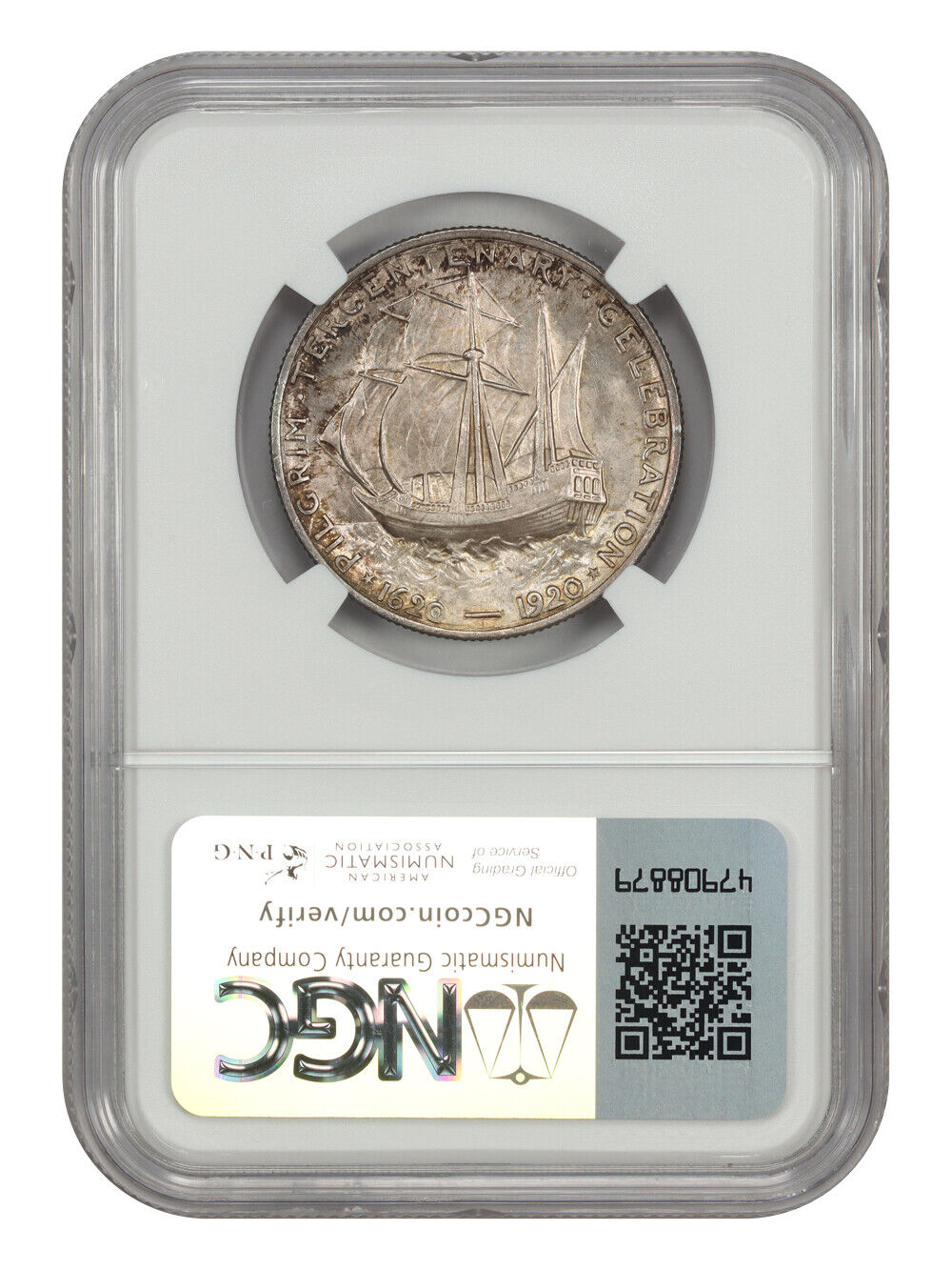 1921 50C Pilgrim NGC MS66 - Classic Silver Commemorative