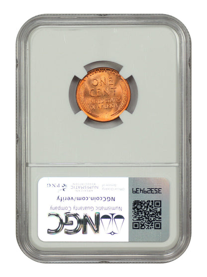 1955 1C NGC MS67RD - Lincoln Cent (Wheat Reverse)