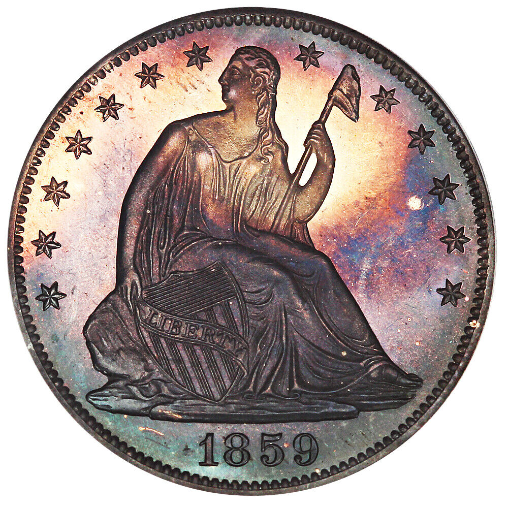 1859 50C CACG PR66CAM ex: D.L. Hansen - Liberty Seated Half Dollar