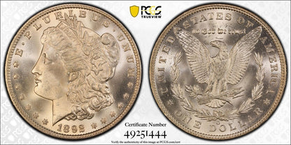 1892-O $1 Morgan Dollar PCGS MS65+