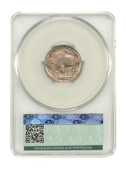 1913-D 5C CACG MS66 (Type 1) - Buffalo Nickel - Highly Lustrous