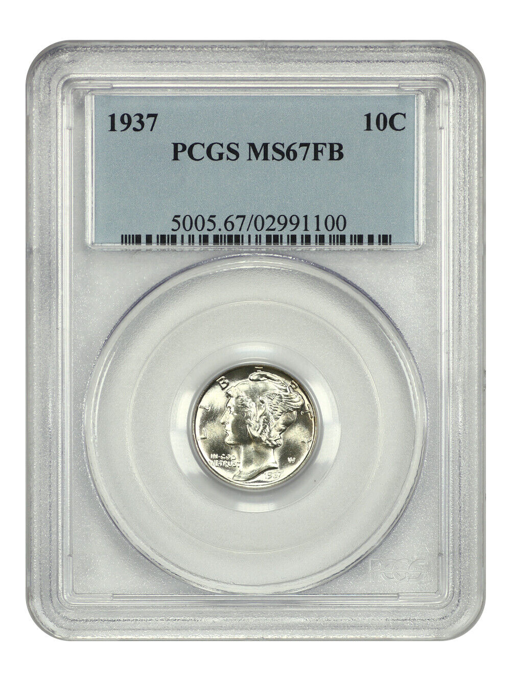 1937 10C PCGS MS67FB