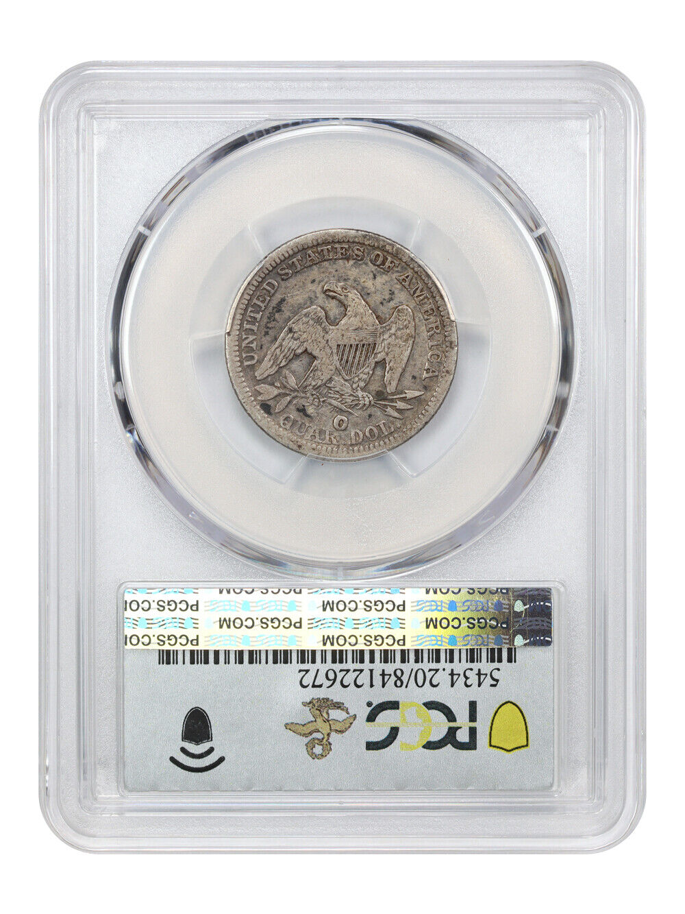 1854-O 25C PCGS VF20 (Huge O) ex: D.L. Hansen