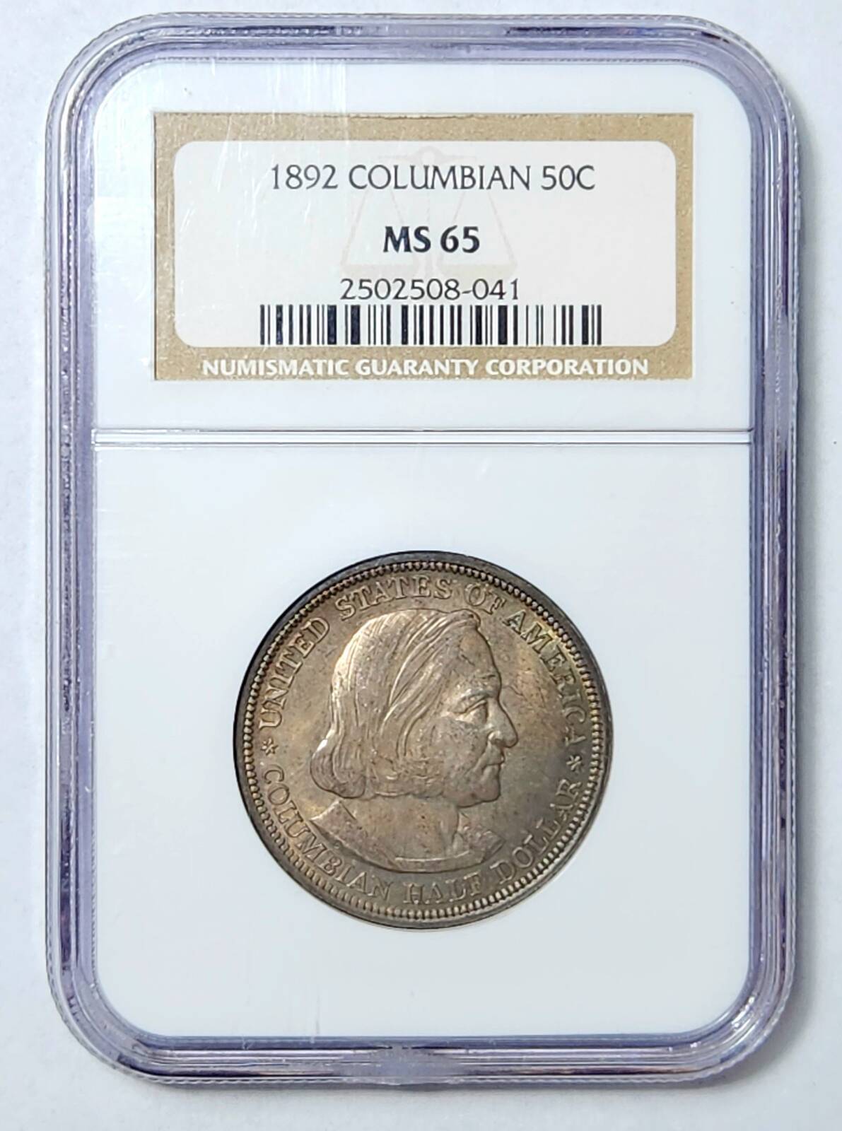 1892 P NGC MS-65 COLUMBIAN - LOTS OF LUSTER