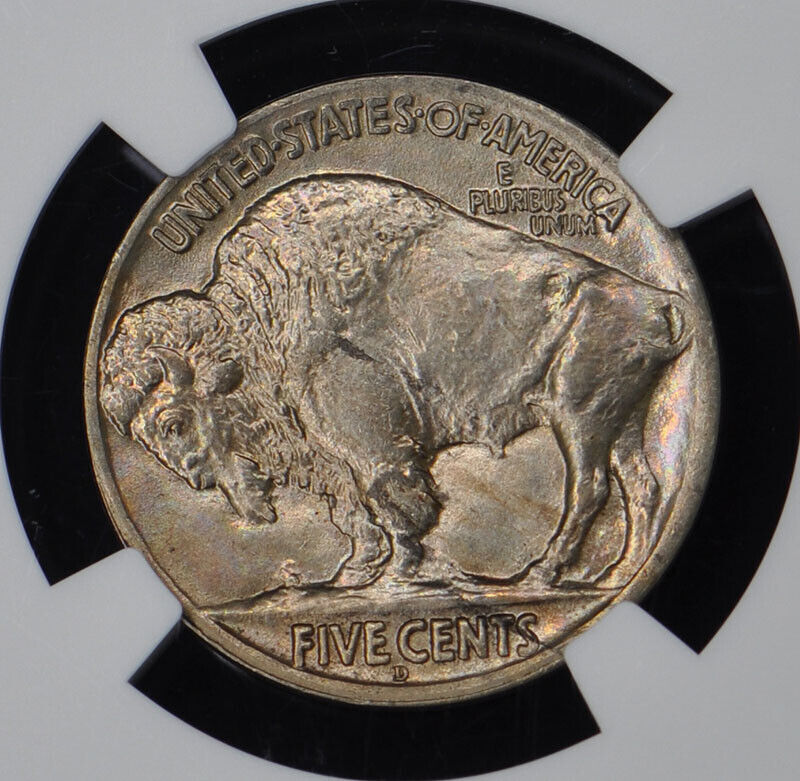 1917-D Buffalo Nickel Type 2 5C NGC MS66